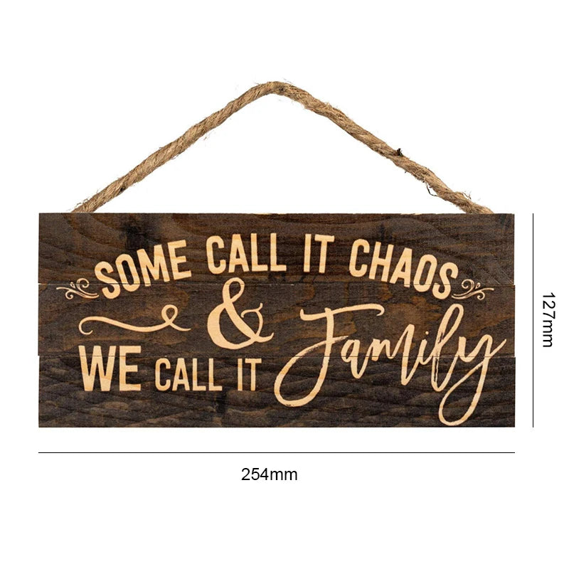 Christmas Decor Home Wooden Signs Family Wood Wall Plaque Wood Art Home Decor for Friendship Wooden Pendant Home Wall Decoration