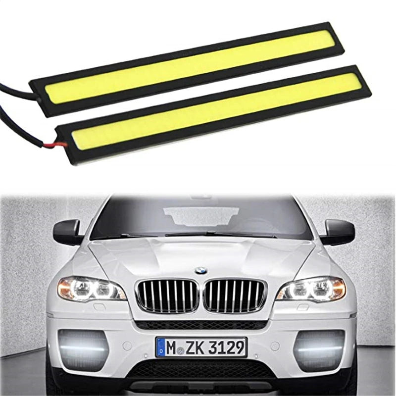 2pcs New 17cm LED COB  Daytime Running Light Waterproof DC12V Car Light Source Parking Fog Bar Lamp S10