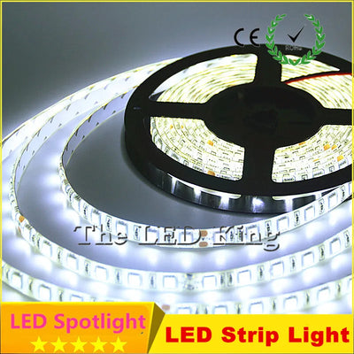 LED Strip Light 12V 5M 300 Leds SMD 3528 2835 Diode Tape RGB&Single Colors High Quality LED Ribbon Flexible Lights free shipping