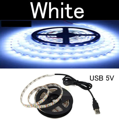 LED Strip 50CM 1M 2M 3M 4M 5M USB DC 5V Flexible SMD 2835 Light Lamp Mini 3Key 24Key Desk Decor Screen TV Background Lighting