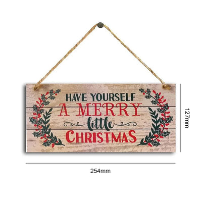 Christmas Decor Home Wooden Signs Family Wood Wall Plaque Wood Art Home Decor for Friendship Wooden Pendant Home Wall Decoration