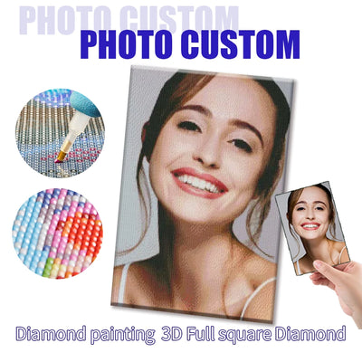 GATYZTORY Diamond embroidery rhinestone  Photo Custom embroidery diamond crystal mosaic set painting 5D Diamond