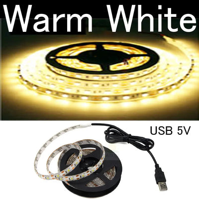 LED Strip 50CM 1M 2M 3M 4M 5M USB DC 5V Flexible SMD 2835 Light Lamp Mini 3Key 24Key Desk Decor Screen TV Background Lighting