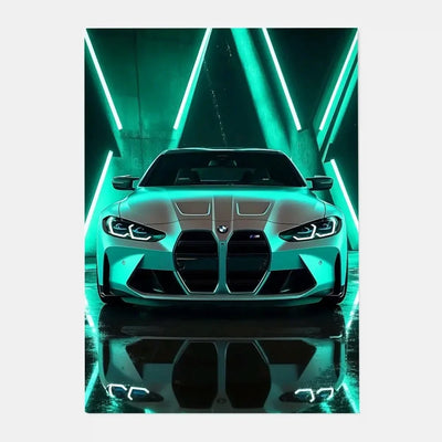 Luxury Black Classic latest sports car M3 B-BMW Cool Poster HD art sticky wall waterproof home living room bar decoration