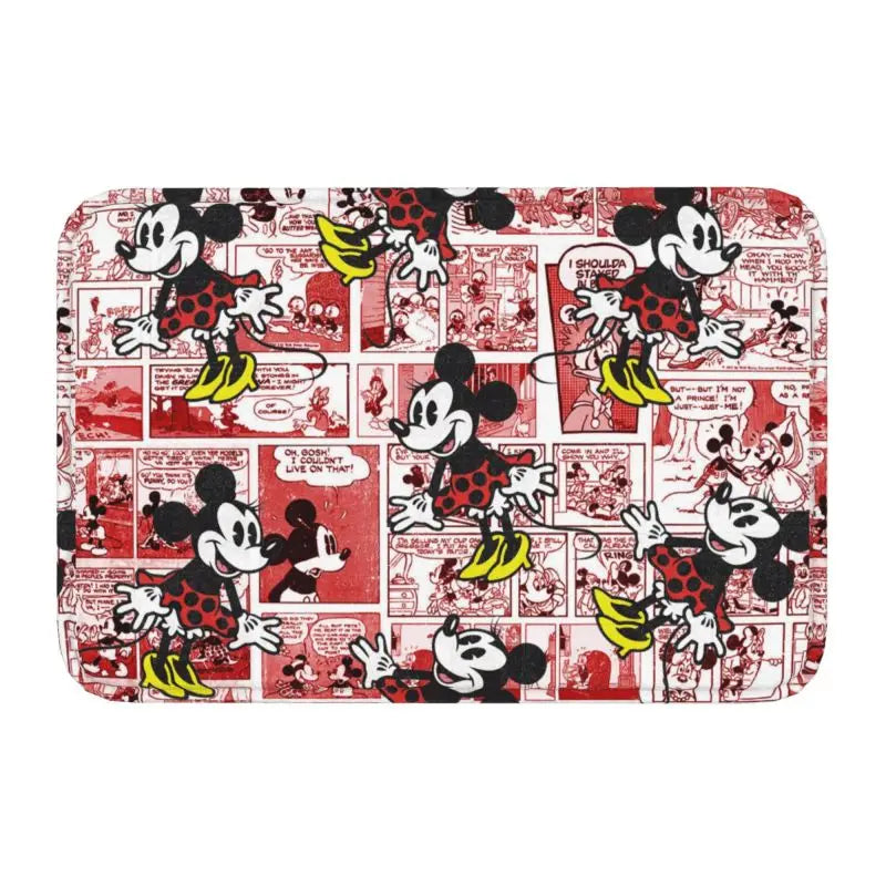 Personalized Mickey Mouse Doormat Mat Anti-Slip Bath Kitchen Garage Rug Carpet 40*60cm