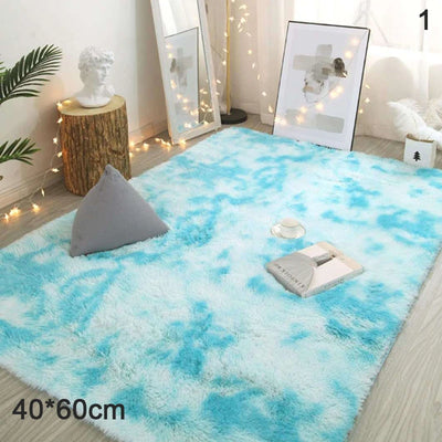 Tie-dyed Carpet Wholesale Plush Living Room Bedroom Bedside Rug Floor Mat Mat Household