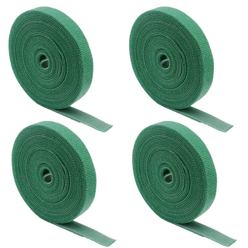 Green Garden Twine Plant Ties Nylon Plant Bandage Garden Hook Loop Bamboo Cane Wrap Support Garden Accessories