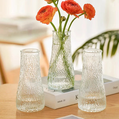 1Pc Simple And Creative Net Red Painted Gold Glass Transparent Flower Vase Aquaculture Flowers Roses Lily Living Room Table Deco