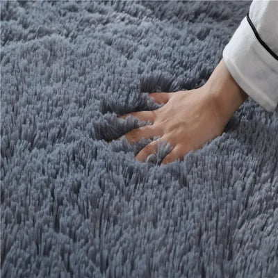 Thick Living Pink Rug Anti Room Fluffy Large Carpets Bedroom Decoration Soft Carpet Plush Carpets Solid Slip Floor