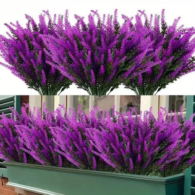 Provence Lavender Plastic Artificial Flowers False Plants Wedding Home Outdoor Garden Decoration Table Decoration