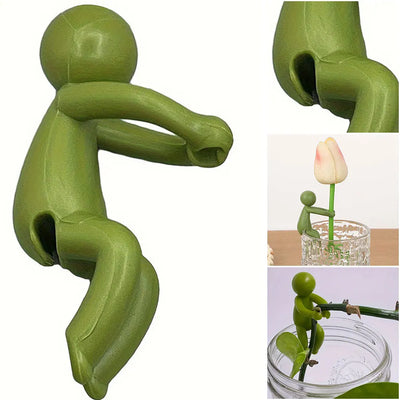 12-1pc Plant Growing Support Cute Plant Propagation Friends Reusable Hydroponic Plant Stand for Stems Sprouts Farm Equipment ﻿