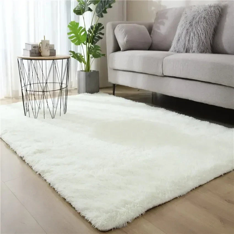 Thick Living Pink Rug Anti Room Fluffy Large Carpets Bedroom Decoration Soft Carpet Plush Carpets Solid Slip Floor