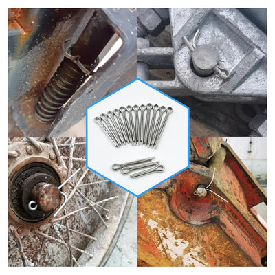 M1.5 M2 M3 M4 M5 M6 Stainless Steel U Shape Type Spring Cotter Hair Pin Cotter Pins Set Split Clamp Open Elastic Clip for Car