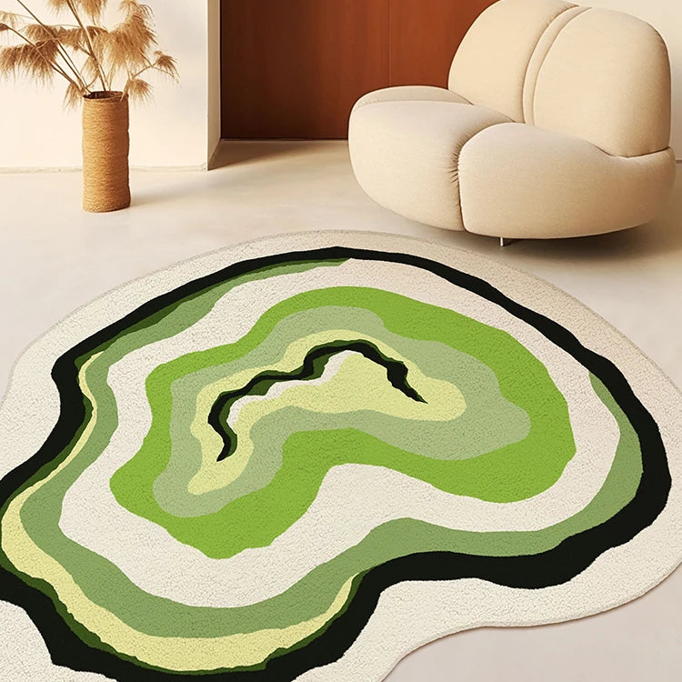 Irregular Living Room Decoration Plush Carpet Modern Cloakroom Anti-slip Mat Thicken Washable Rug Nordic Style Rugs for Bedroom