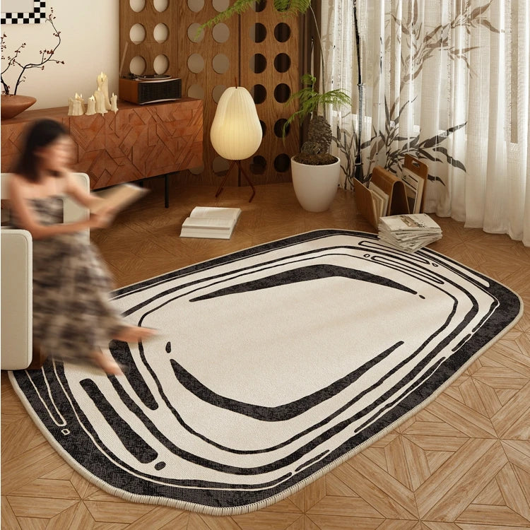 Irregular Rugs for Bedroom Light Luxury Living Room Decoration Thicken Carpet Home Plush Lounge Rug Large Area Anti-slip Mat