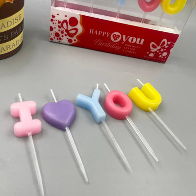 Letter "I Love You" Confession Candles for Valentine's Day, Love Atmosphere, Birthday Candles 2025 New