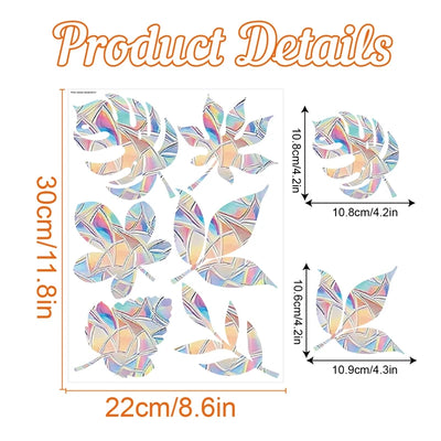 Rainbow Suncatcher Window Stickers PVC Cat Butterfly Prism Glass Wall Sticker Home Kids Bedroom Decoration Self Adhesive Decal