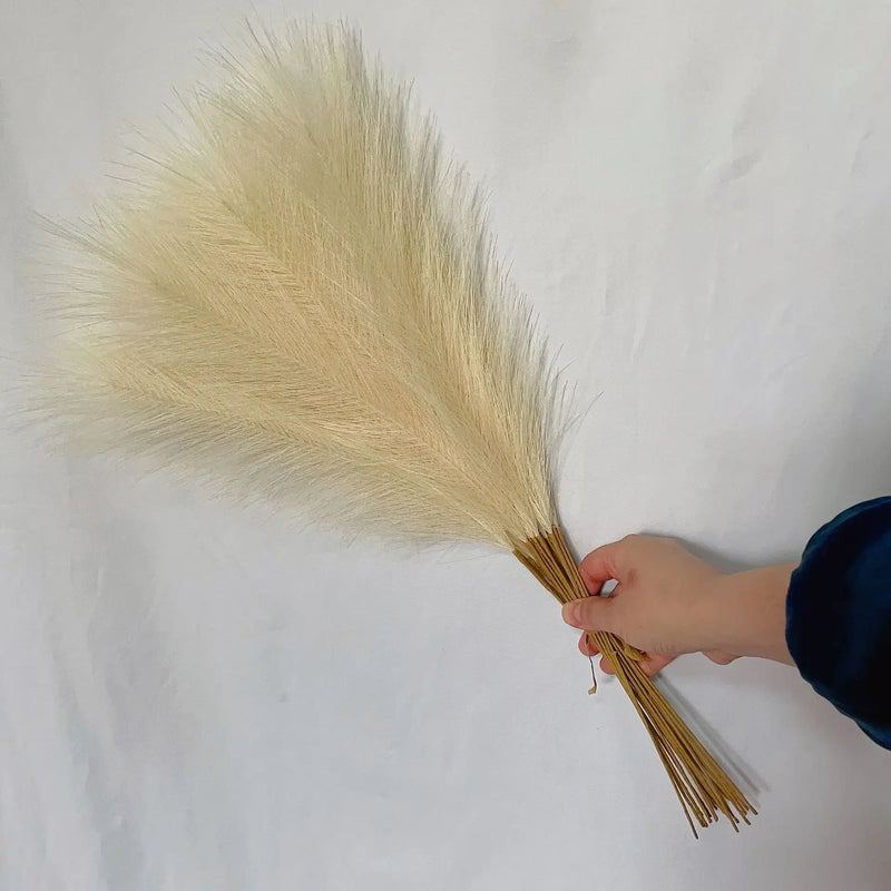 55CM Pampas Grass INS Style Reed Artificial Flower Photography Props  High Quality Fake Plants For Home, Bedroom Decoration