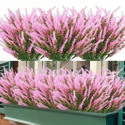 Provence Lavender Plastic Artificial Flowers False Plants Wedding Home Outdoor Garden Decoration Table Decoration