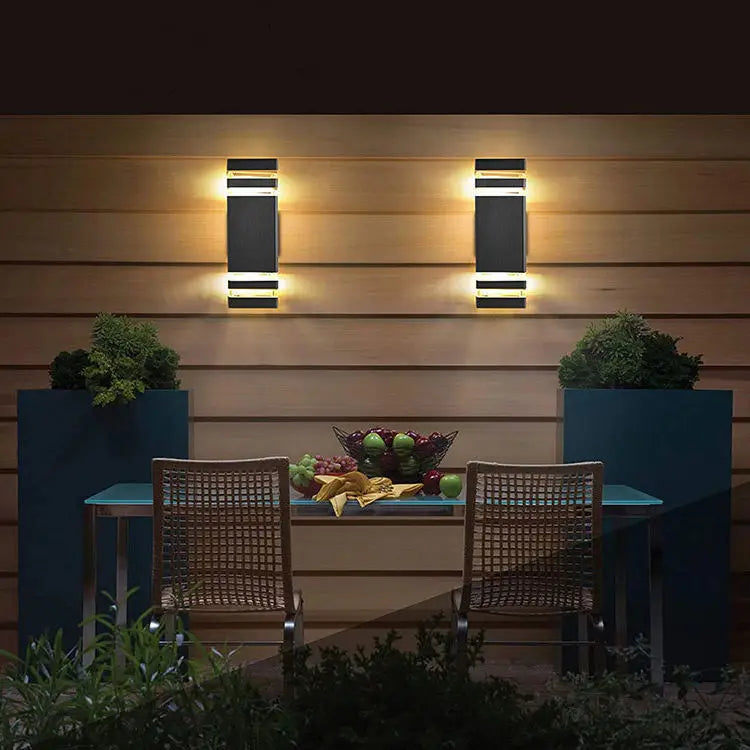 Modern LED Wall Lamps Outdoor Garden GU10 e27 Square Sconces Waterproof IP65 Balcony Porch Street Decor Wall Lighting Luminaire