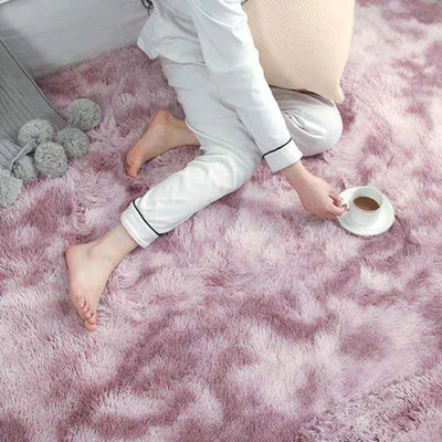 Tie-dyed Carpet Wholesale Plush Living Room Bedroom Bedside Rug Floor Mat Mat Household