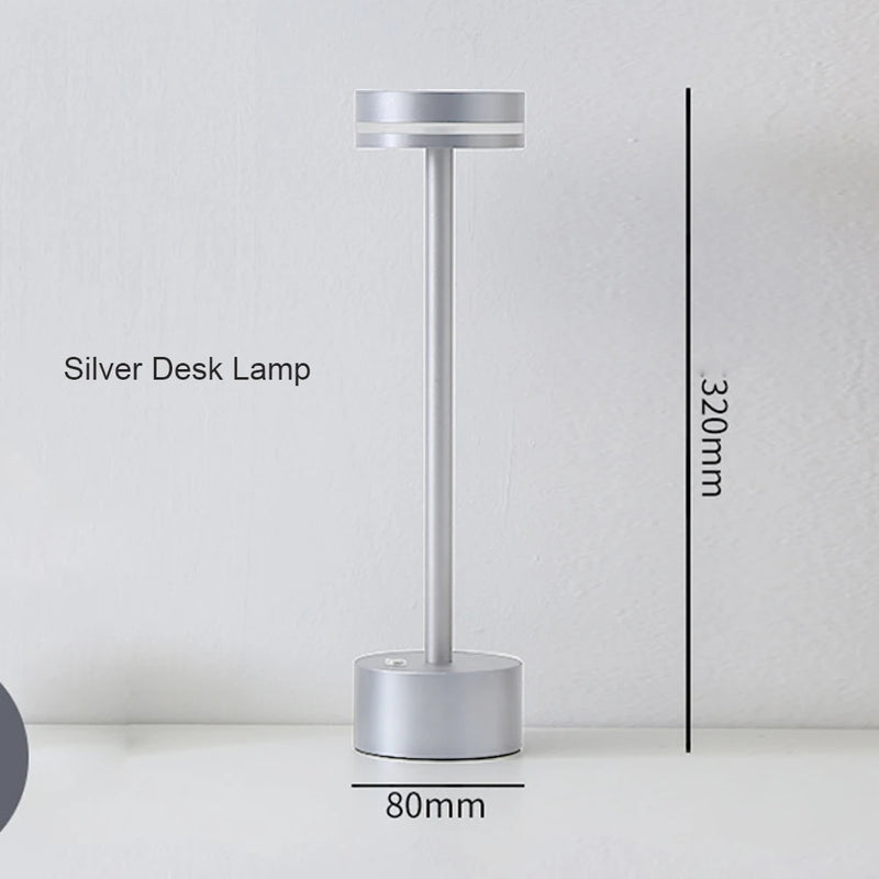 Touch Charging Table Lamp USB Dimming LED Desk Light For Bedside Bedroom Study Bar Decoration Nordic Simple Portable Night Light