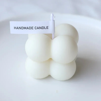 Mini Aromatherapy Scented Candles Cute Cube Colour Candle Soy Wax Home Decoration Modern Home Cube Photography Decorations Tool