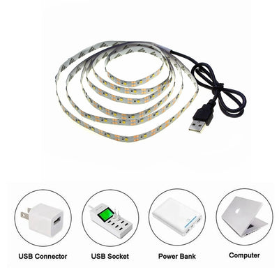 Rgb Usb 5V Led Strip Lights For Smart TV Backlight Night Light Living Gaming Wall Room Christmas Decor Lighting Atmosphere Lamp