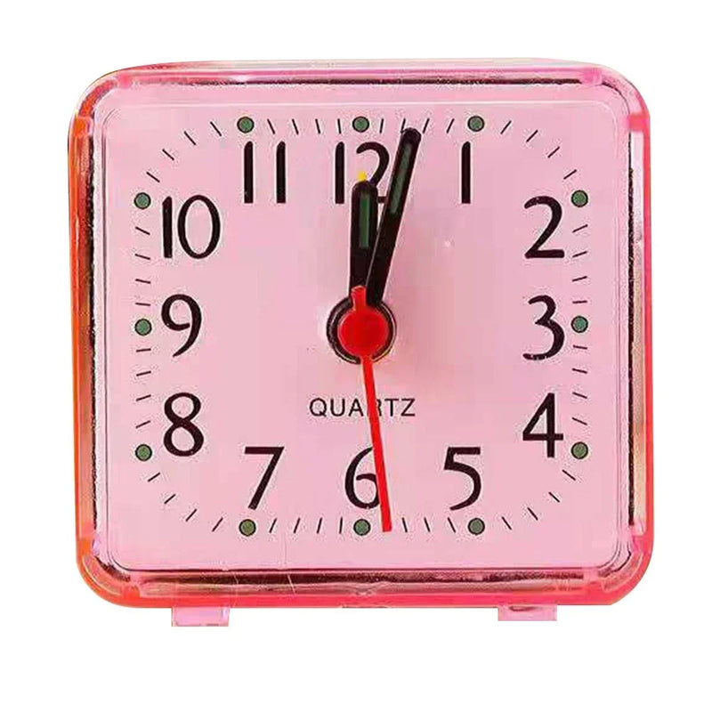 YTOM Table Clock Square Alarm Clock Small Alarm Electronic Bed Compact Travel Clock Quartz For Child Students Desk Alarm