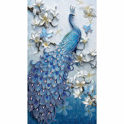 5D DIY Special-shaped Drill Diamond Painting Peacock Cross Stitch Craft Kit