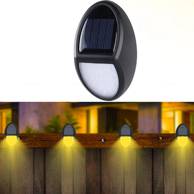 10 LED Solar Wall Lights Waterproof Outdoor Solar Lamp Dark Sensor Solar Powered Sunlight Street Light Garden Light courtyard