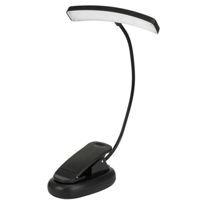 Eye-Friendly Music Score Flexible Sheet Desk Adjustable Lamp Tablet Portable Stand Clip-on Reading Rechargeable Book Light