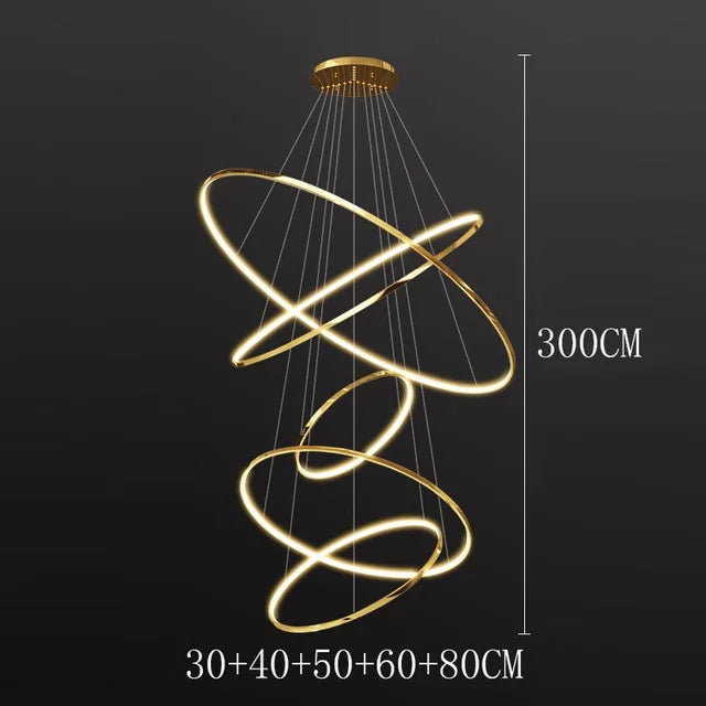 Modern decor led forstaircase Chandeliers lights for living room hanging light indoor pendant light lamps lighting