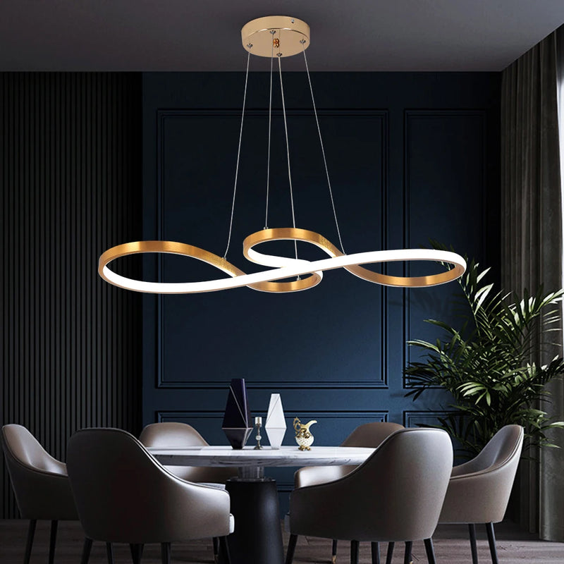 Modern Pendant Light Nordic Acrylic Chandelier Led Ceiling Lamps Art Design Minimalist Dining Room Hanging Light Fixture Indoor