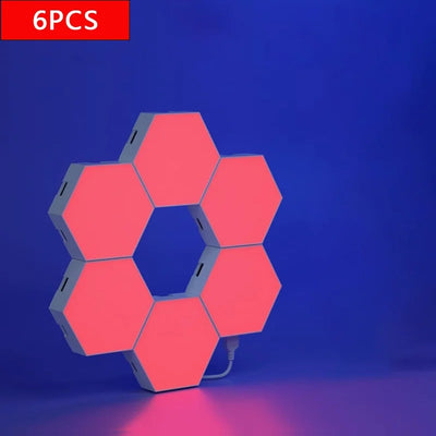 RGB Smart Quantum Lamp Tuya App Remote Control Touch Background Wall Bedroom DIY Decoration Wall Lamp Esports Atmosphere Light