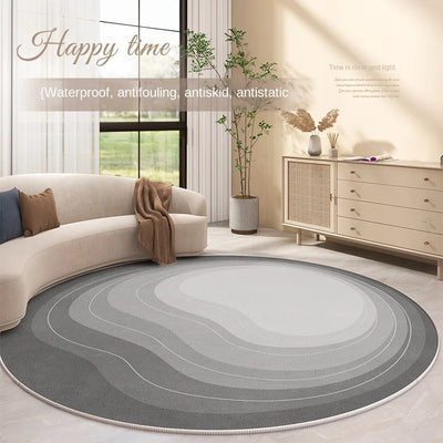 Minimalist Round Living Room Decoration Carpet Children's Room Non-slip Rug Modern Luxury Rugs for Bedroom Home Thickened Mat