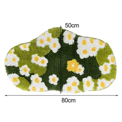 Floor Moss Carpet Thick Great Water Absorption Non Slip Soft Bathroom Rug Bedroom Entry Bath Shower Bathtub Carpet