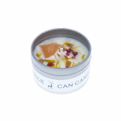 1 Pc Scented Candles Long Lasting Canned Soy Wax Candles Crystal Stone Dried Flower Fragrance Candle Smokeless