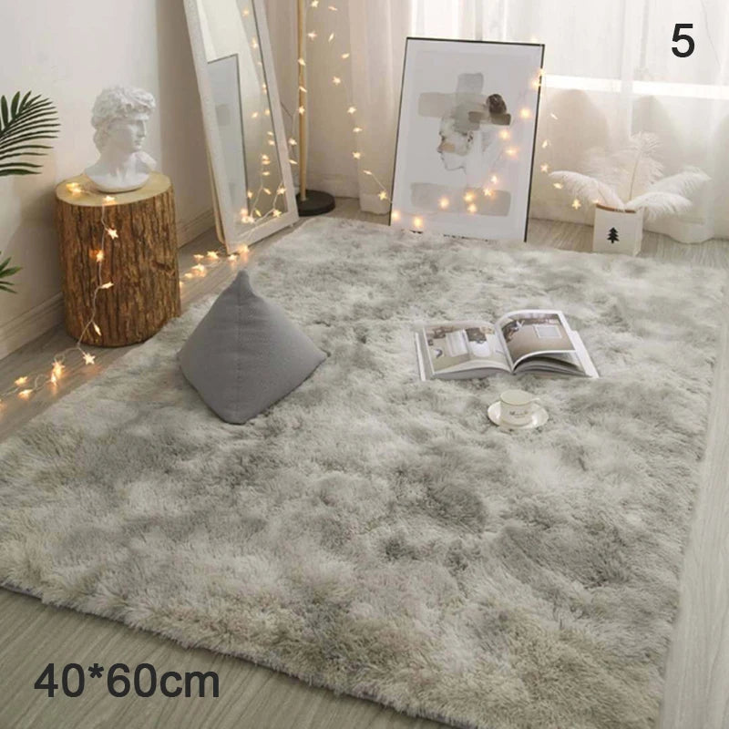 Tie-dyed Carpet Wholesale Plush Living Room Bedroom Bedside Rug Floor Mat Mat Household