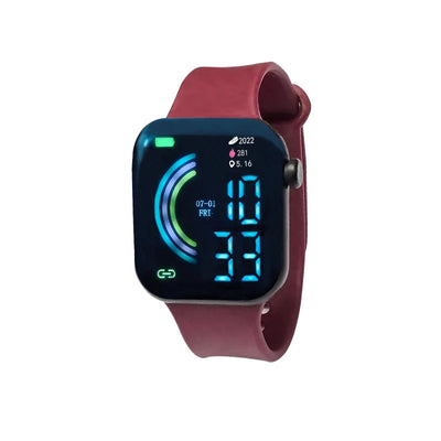 2024 Child Smart  Watch Ultra Light LED Digital Watch for Kids Boy Girl Sports Silicone Wristband Electronic Clock Digital