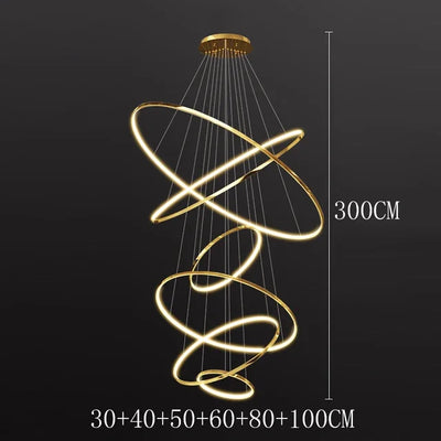 Modern decor led forstaircase Chandeliers lights for living room hanging light indoor pendant light lamps lighting