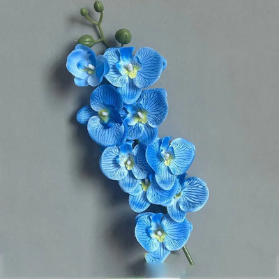 Wedding Decoration 9-Heads Silk Flower Simulation Butterfly Orchid Artificial Flower 3D Phalaenopsis Real Touch Plants