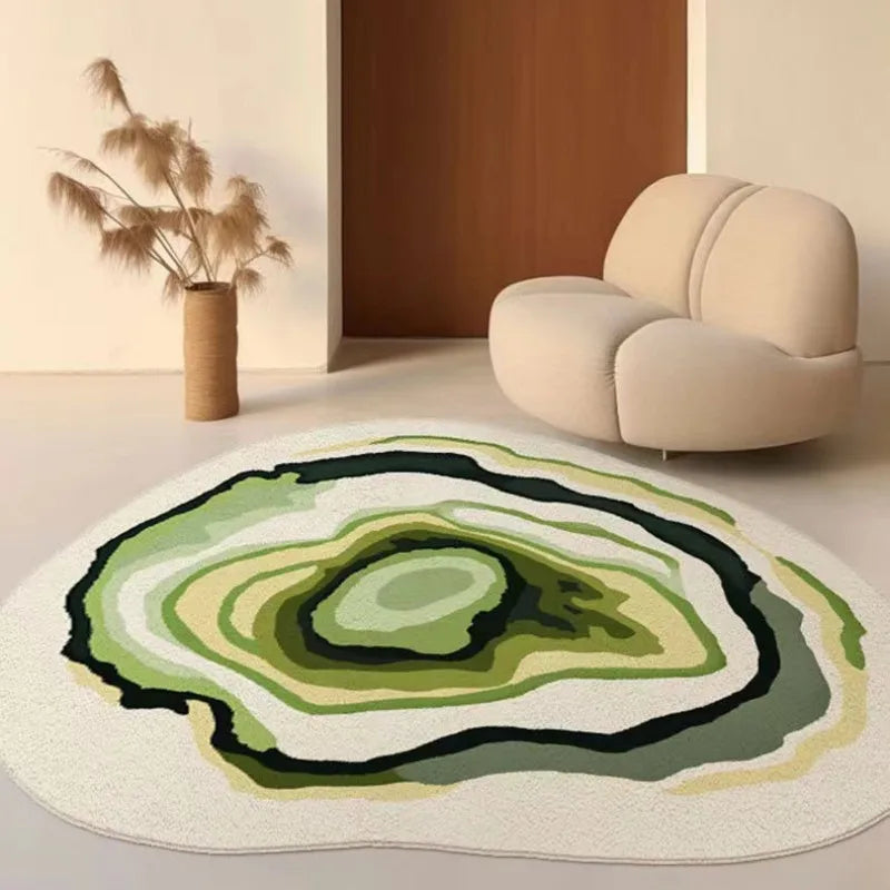 Irregular Living Room Decoration Plush Carpet Modern Cloakroom Anti-slip Mat Thicken Washable Rug Nordic Style Rugs for Bedroom