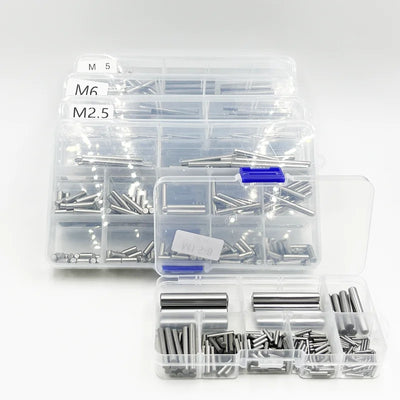 Stainless Steel Cylindrical Pin M1 M1.5 M2 M2.5 M3 M4 M5 M6 M8 Locating Dowel Fixed Shaft Solid Fixing Lock Pin Metal Rod Set