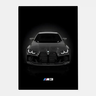 Luxury Black Classic latest sports car M3 B-BMW Cool Poster HD art sticky wall waterproof home living room bar decoration