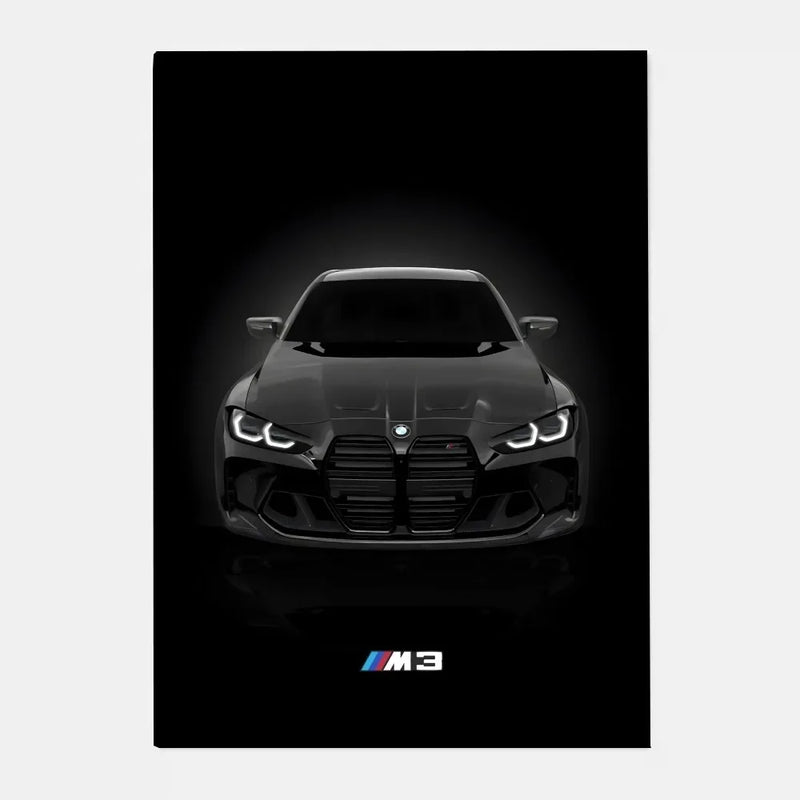 Luxury Black Classic latest sports car M3 B-BMW Cool Poster HD art sticky wall waterproof home living room bar decoration