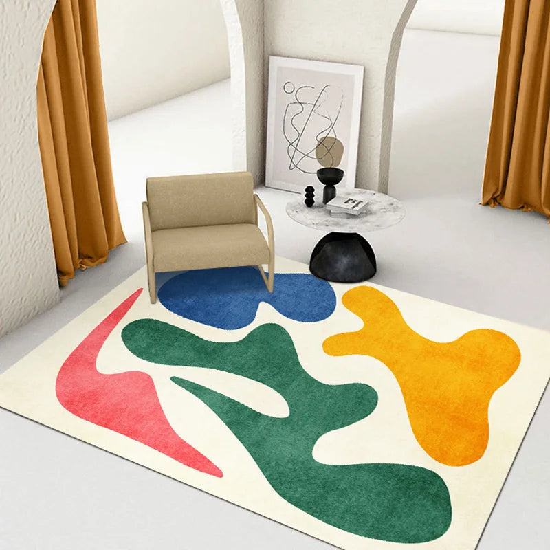 Modern Style Bedroom Decor Plush Carpet Large Area Carpets for Living Room Home Abstract Floor Mat Fluffy Soft Children&