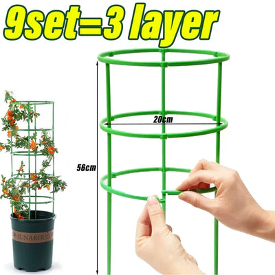 Green Plant Support Pile Frame Greenhouse Arrangement Semicircle Fixed Rod Indoor Flower Plants Vine Climbing Bracket Hock Pen