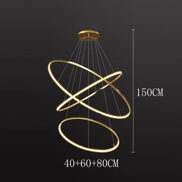 Modern decor led forstaircase Chandeliers lights for living room hanging light indoor pendant light lamps lighting