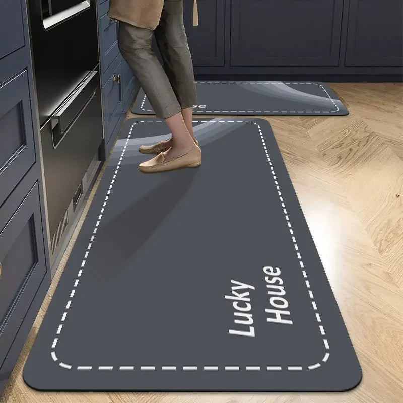 Modern Diatomite Kitchen Mat Long Rug Super Absorbent Floor Mats Non-slip Kitchen Rugs Entrance Doormat Carpets for Living Room